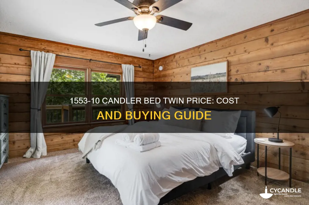 how much does a 1553-10 candler bed twin cost