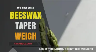 Beeswax Taper Weight: Understanding the Average Mass of These Candles