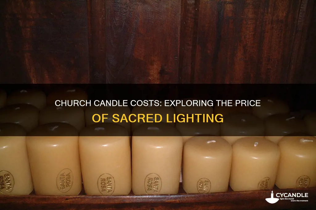 how much does a candle cost which used in church