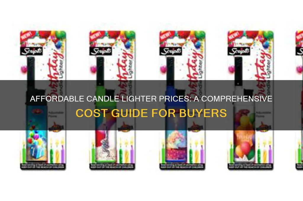 how much does a candle lighter cost