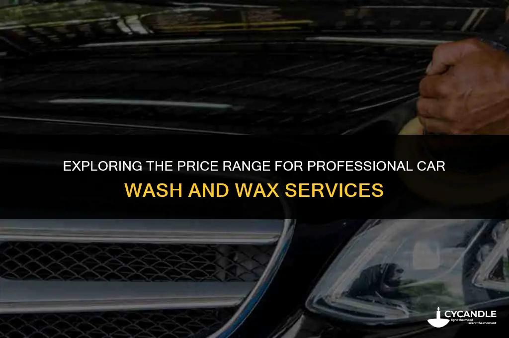 how much does a car wash and wax cost