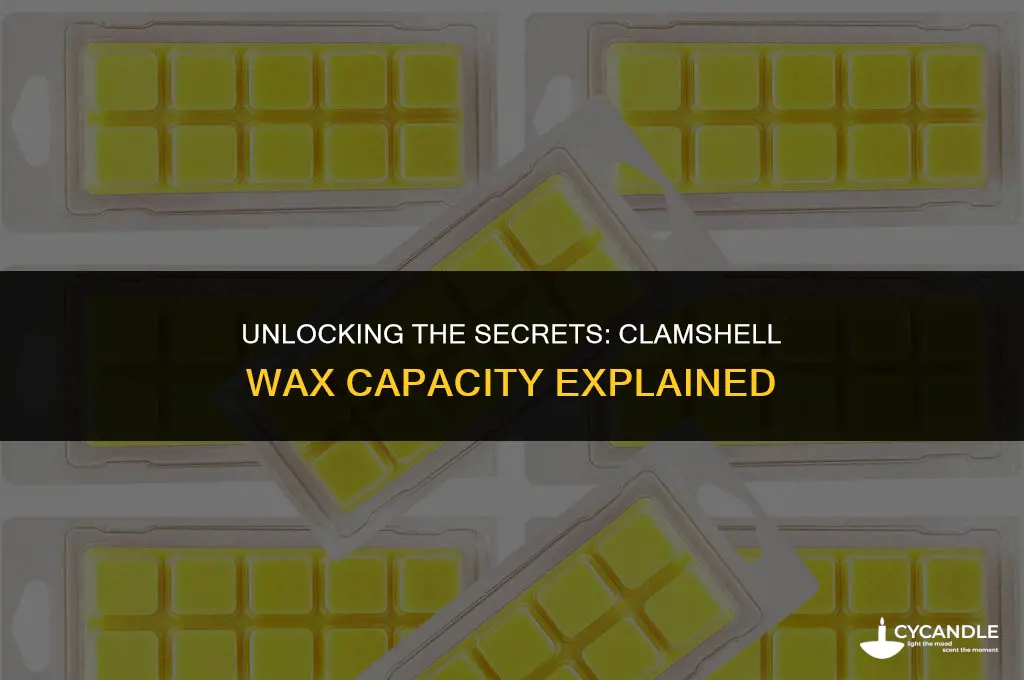 how much does a clamshell wax hold