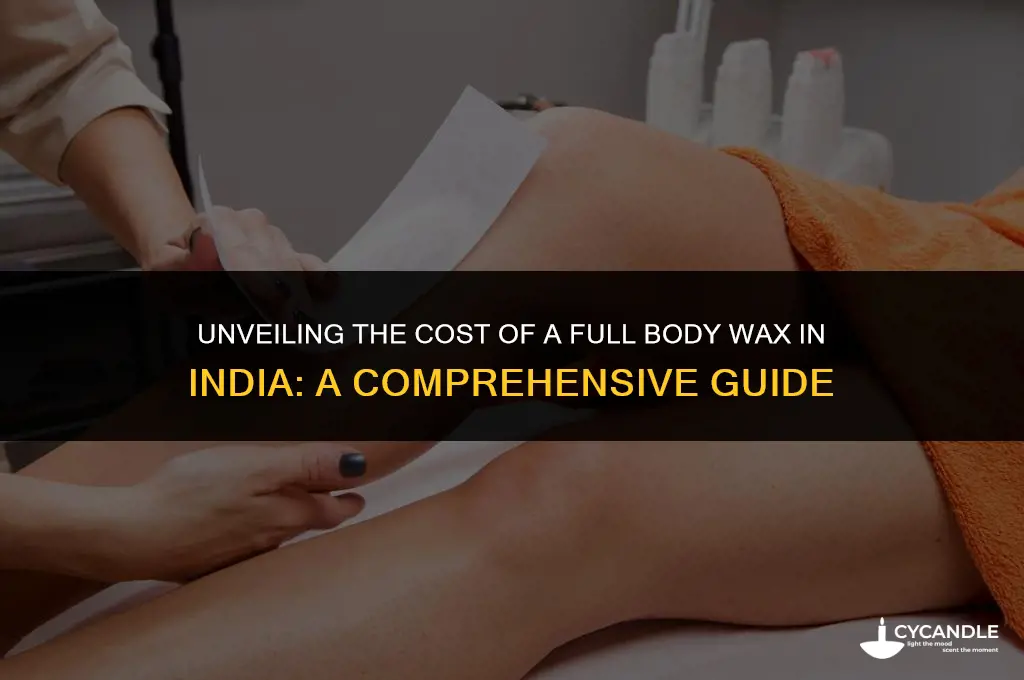 how much does a full body wax cost in india