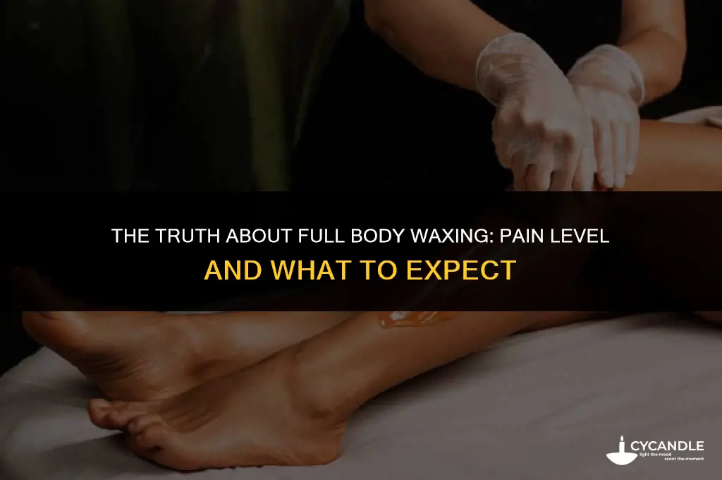 how much does a full body wax hurt