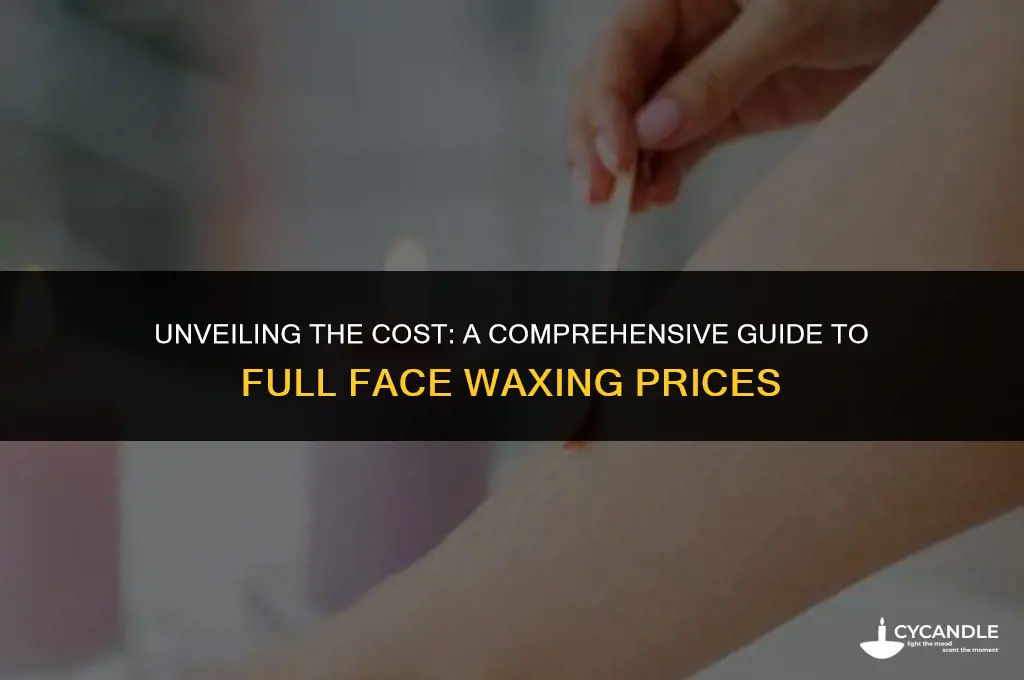 how much does a full face wax cost