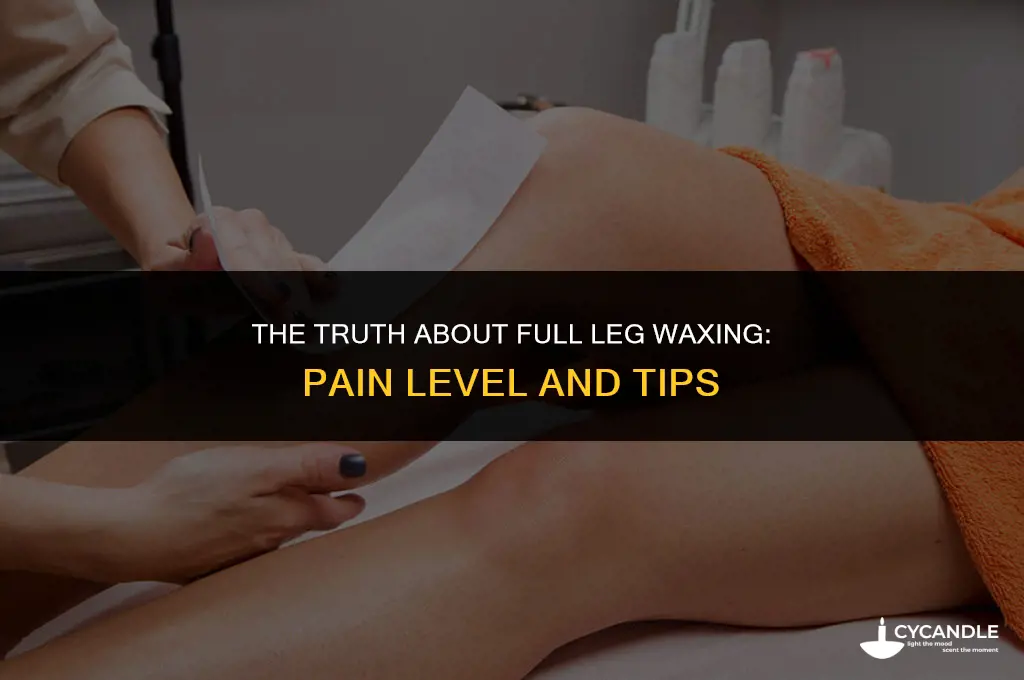 how much does a full leg wax hurt
