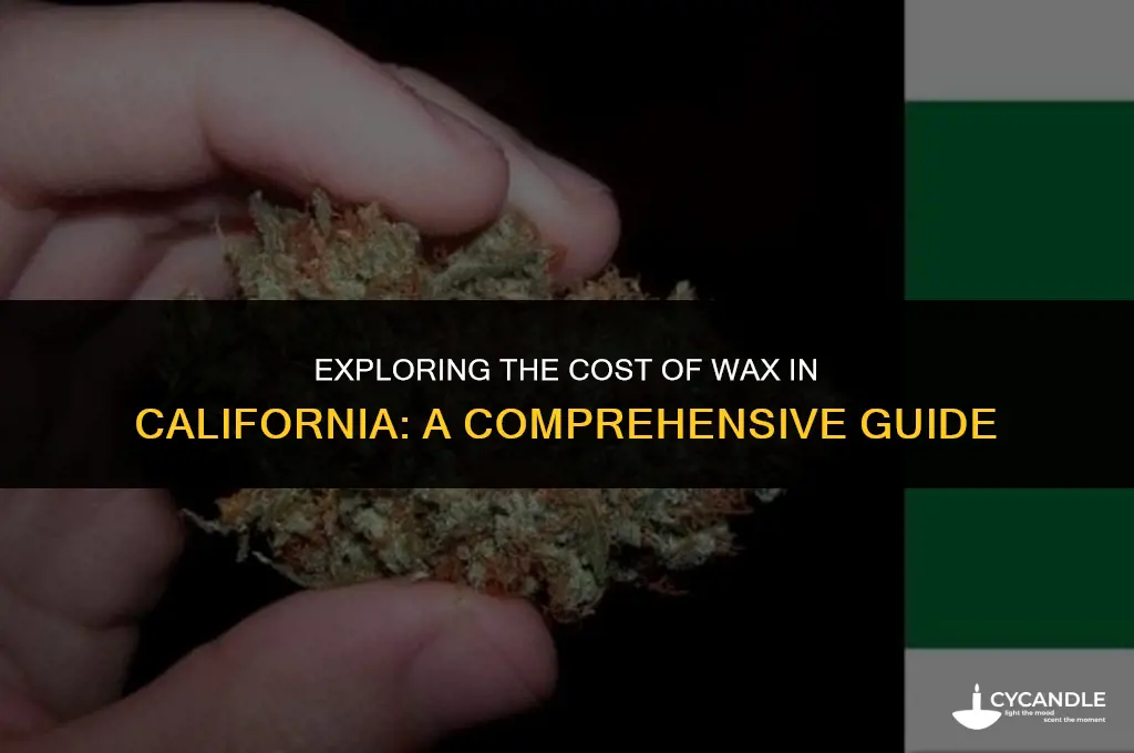 how much does a gram of wax cost in california