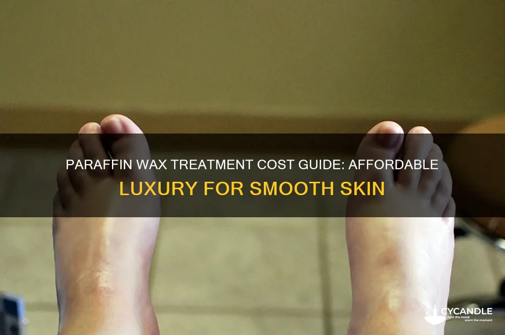 how much does a paraffin wax treatment cost