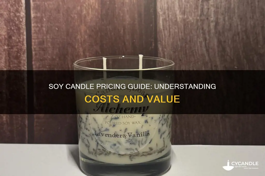how much does a soy candle cost
