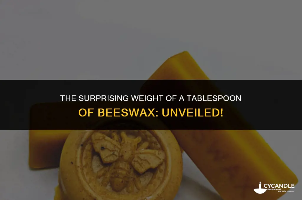 how much does a tbsp of bees wax weigh