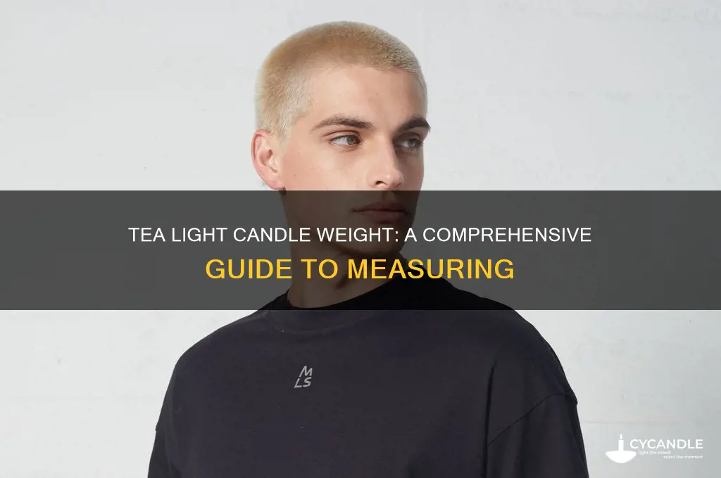 how much does a tea light candle weigh