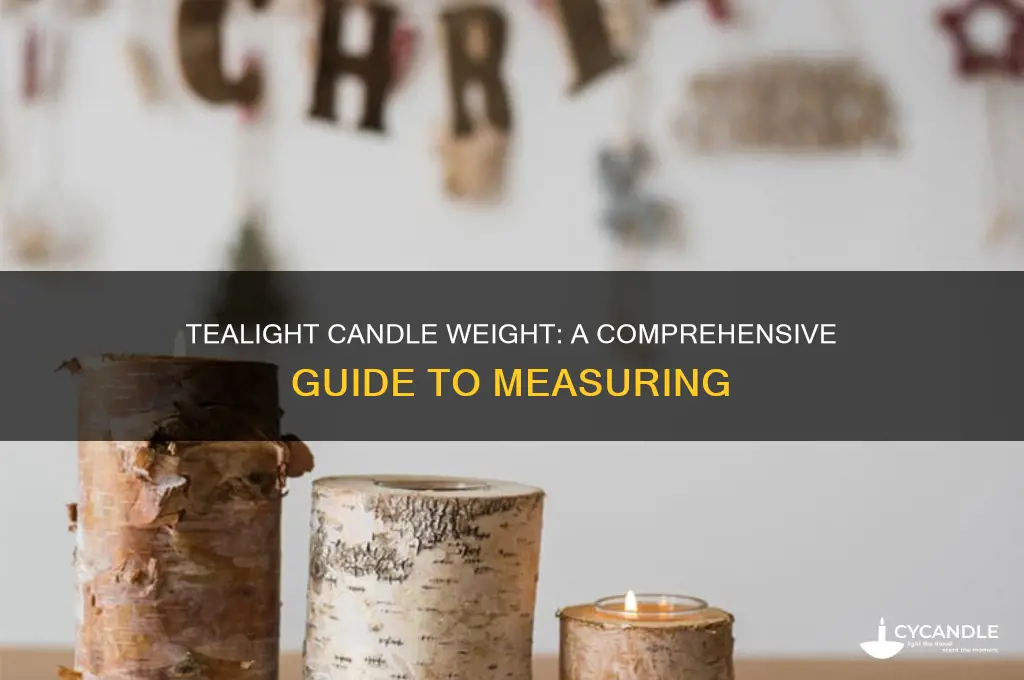 how much does a tealight candle weigh
