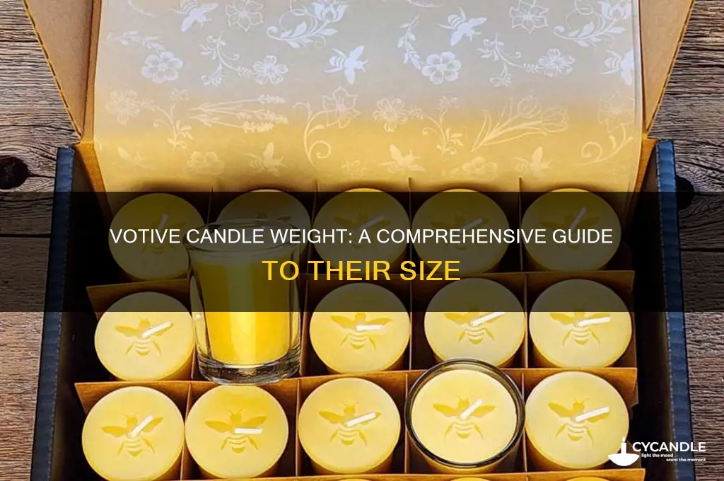 how much does a votive candle weigh