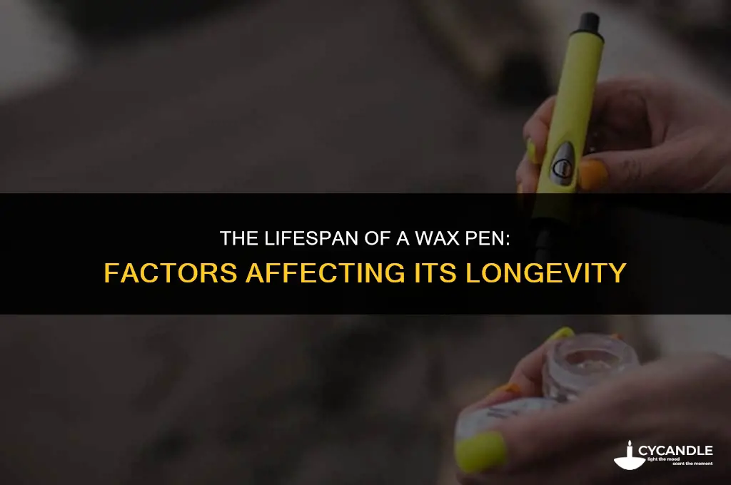 how much does a wax pen last