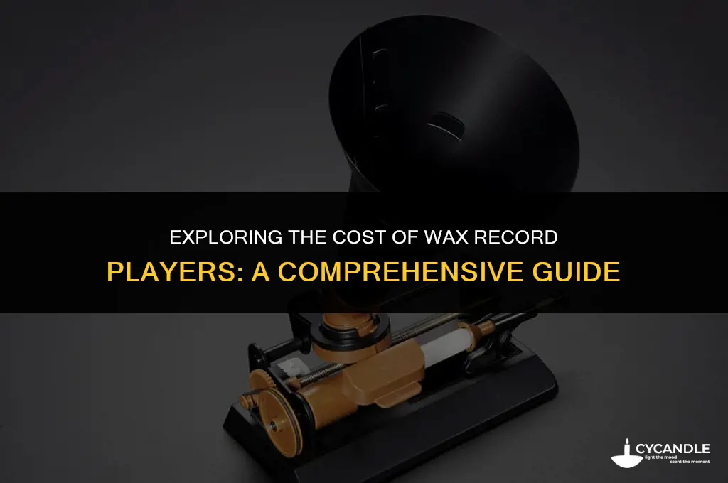 how much does a wax record player cost