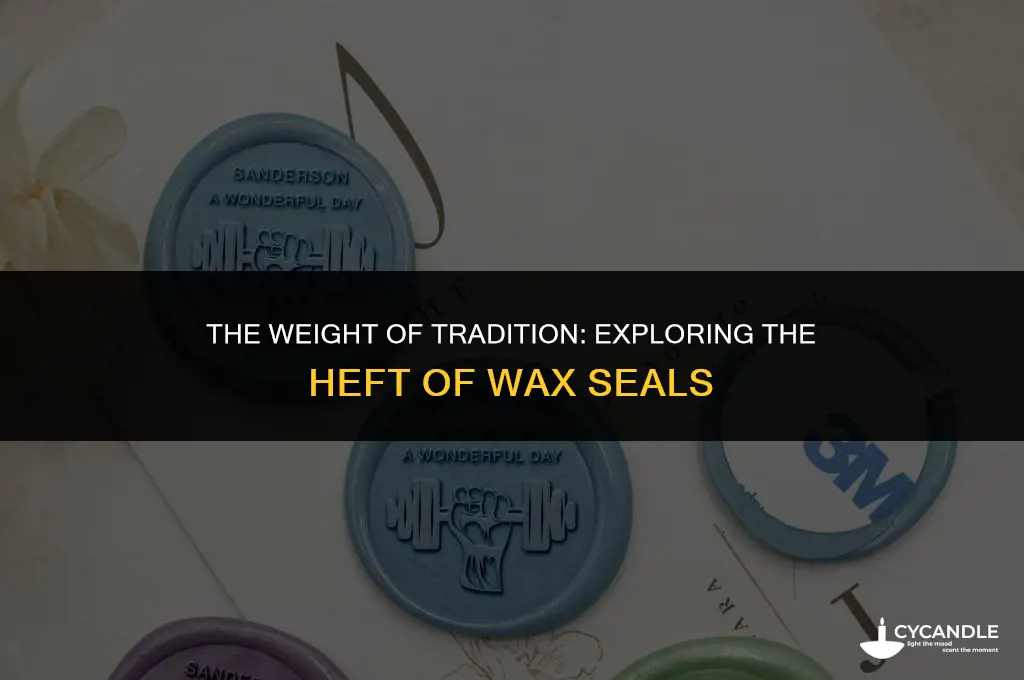 how much does a wax seal weigh