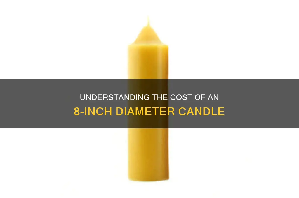 how much does an 8 inch candle diameter