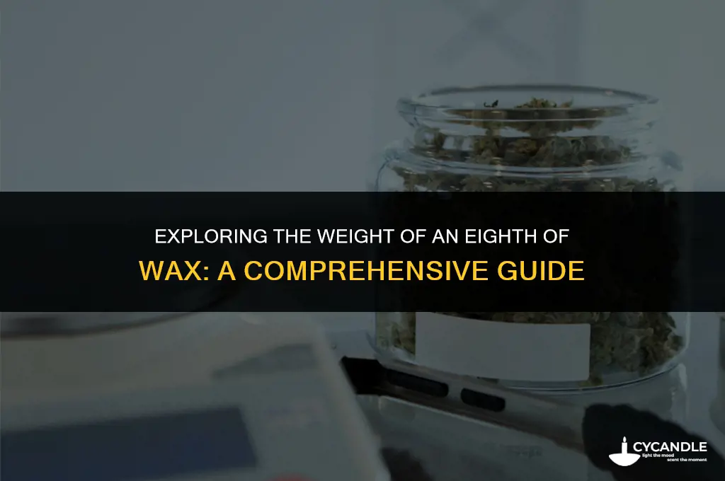 how much does an 8th of wax weigh