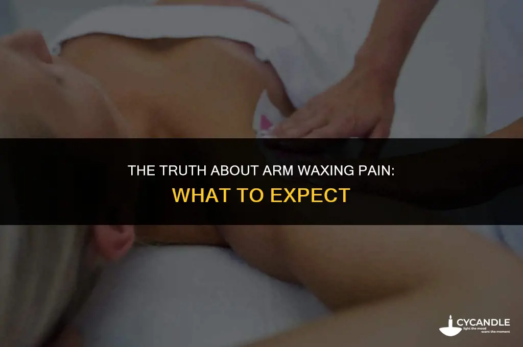 how much does arm waxing hurt