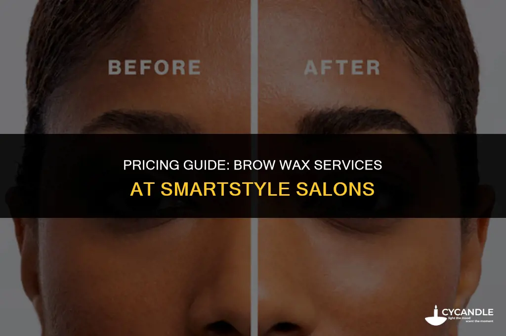 how much does brow wax cost at smartstyle