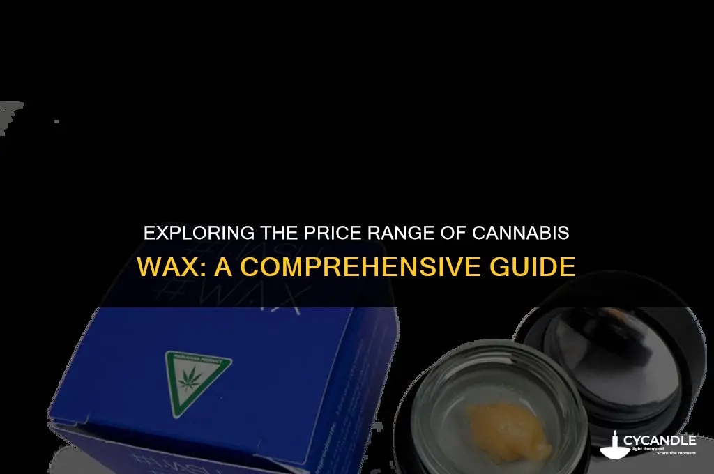 how much does canabis wax cost