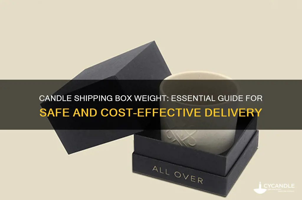 how much does candle shipping box weigh