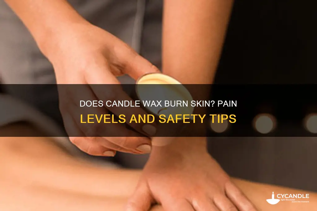 how much does candle wax hurt