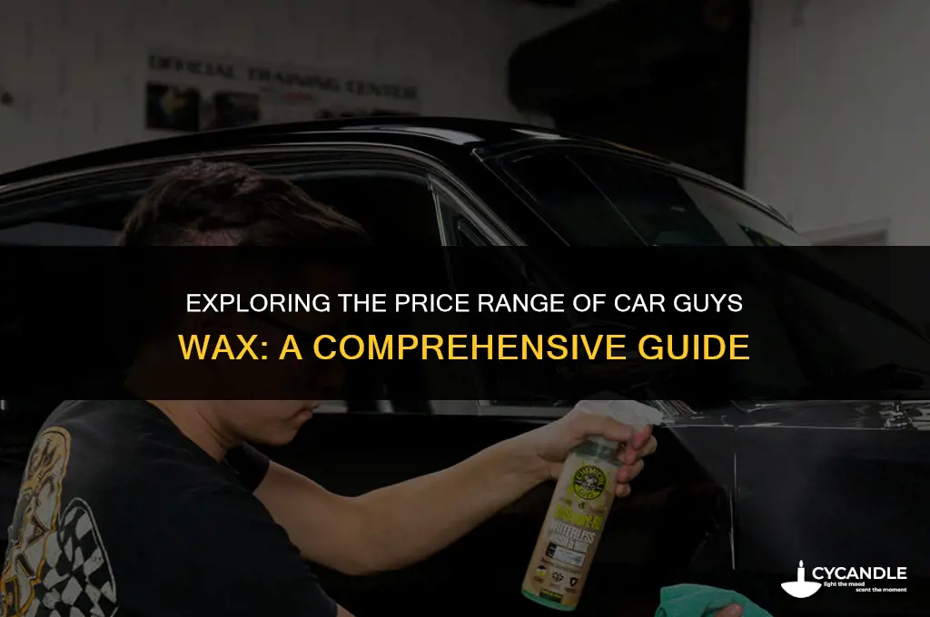 how much does car guys wax cost