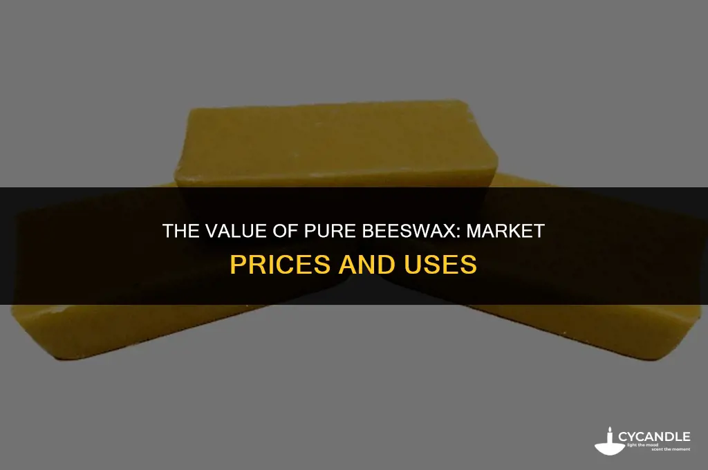 how much does clean bees wax sell for