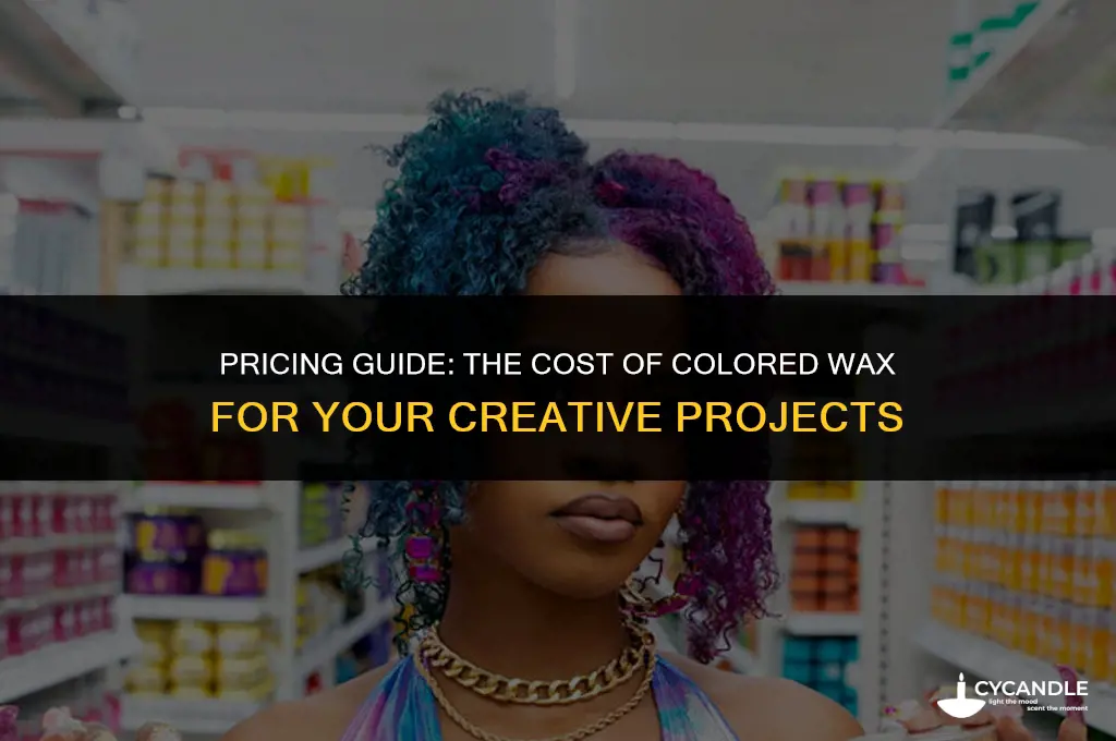 how much does colored wax cost