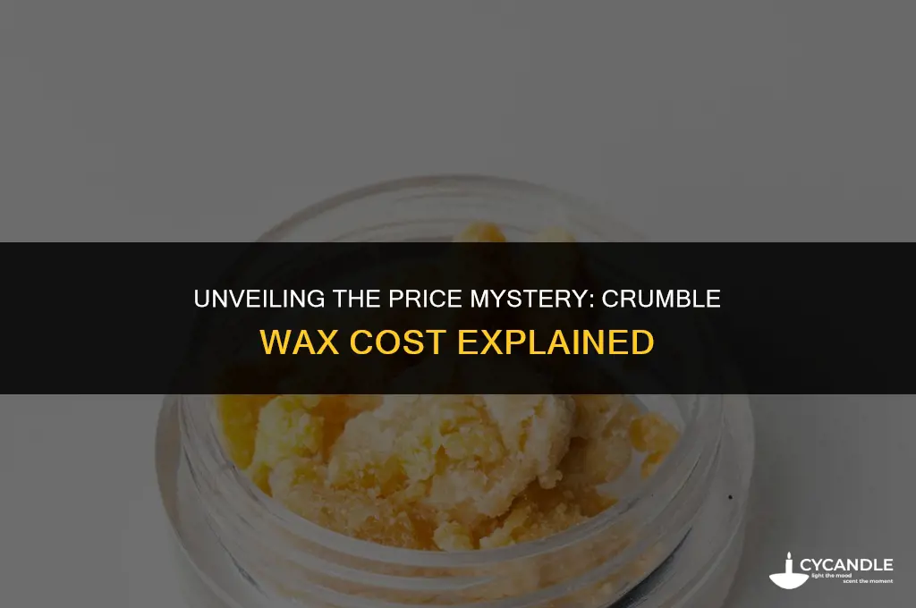 how much does crumble wax cost