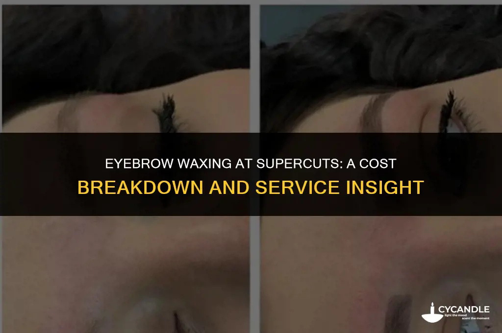 how much does eyebrow waxing cost at supercuts