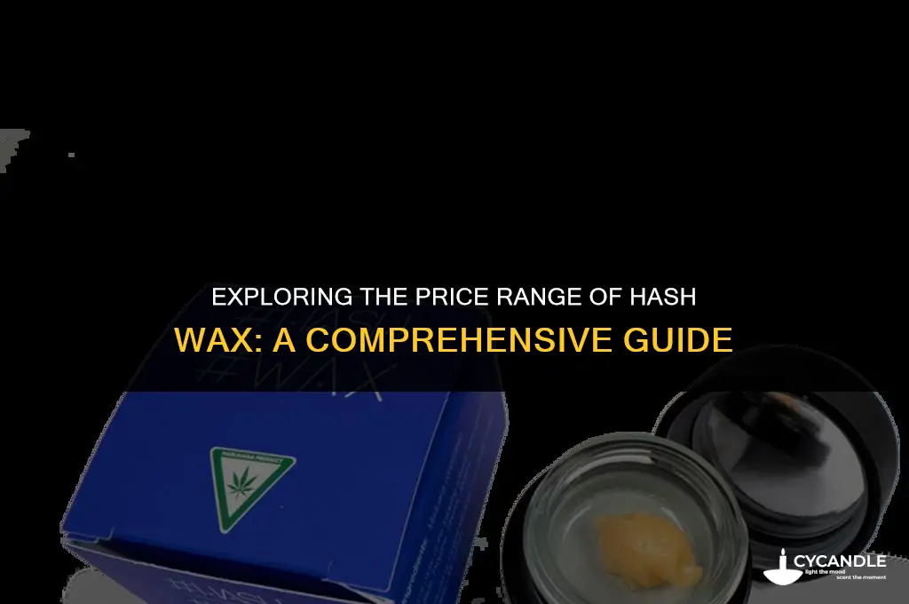 how much does hash wax cost