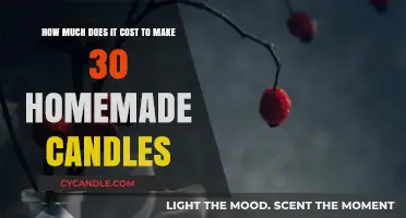 Budget-Friendly Homemade Candles: Cost Breakdown for 30 DIY Creations