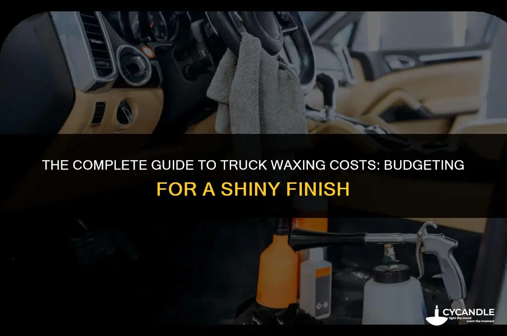 how much does it cost to wax a truck