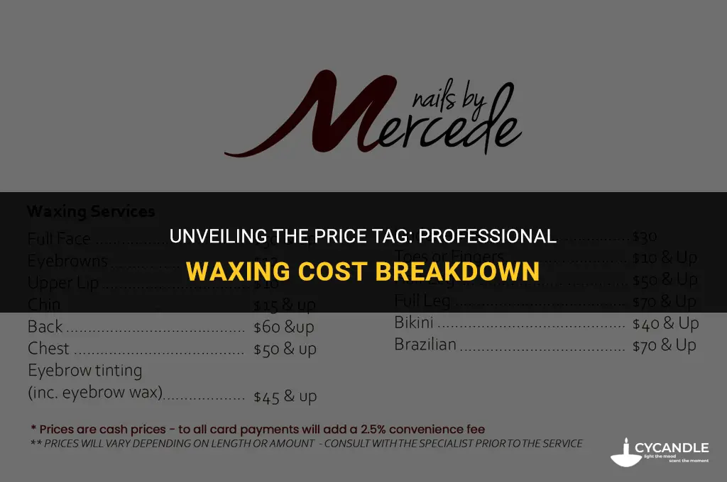 how much does professional waxing cost