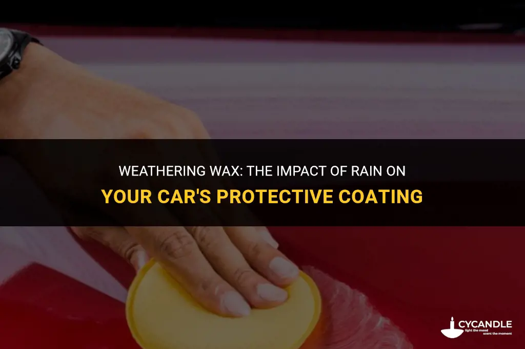 how much does rain affect wax