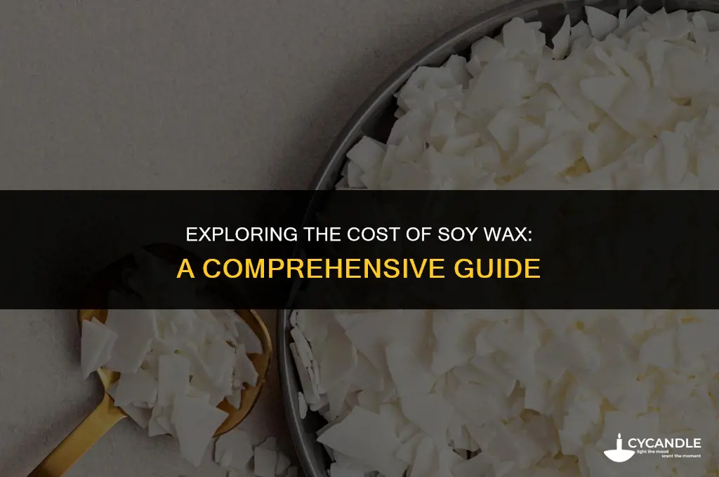 how much does soy wax cost
