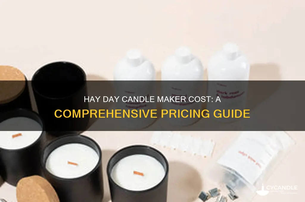 how much does the candle maker cost on hay day