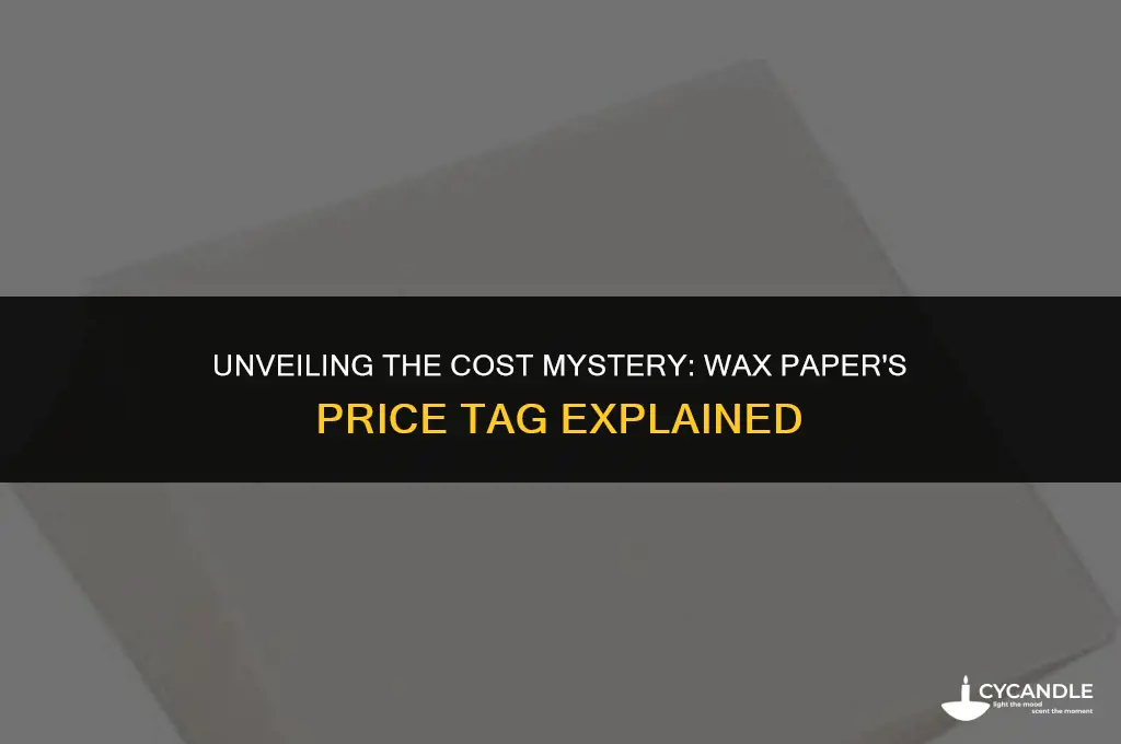 how much does wax paper cost