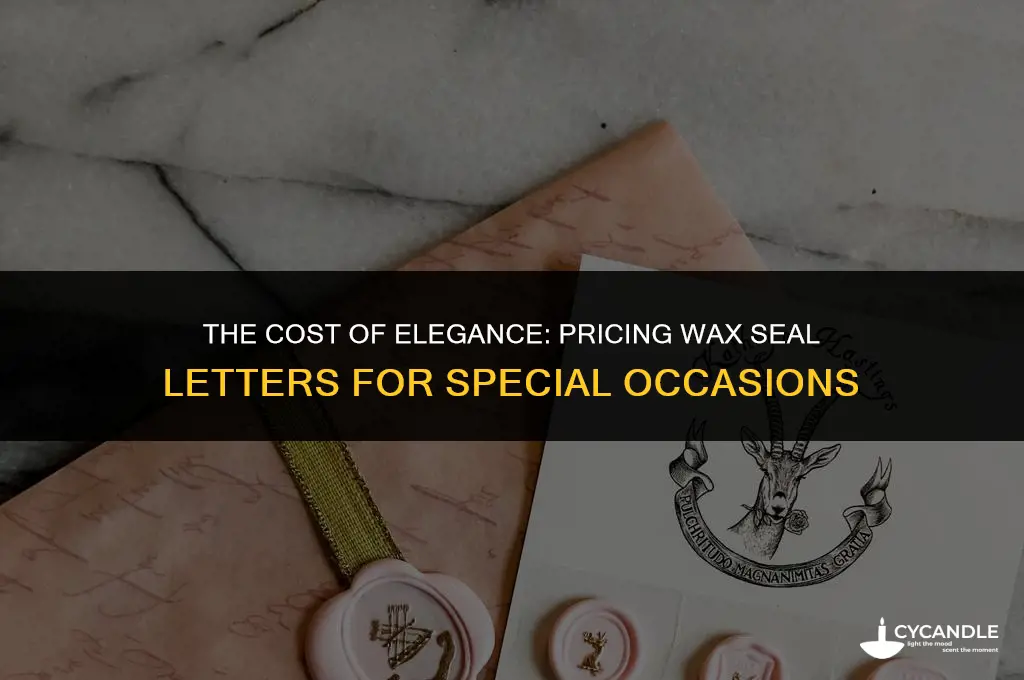how much does wax seal letter cost
