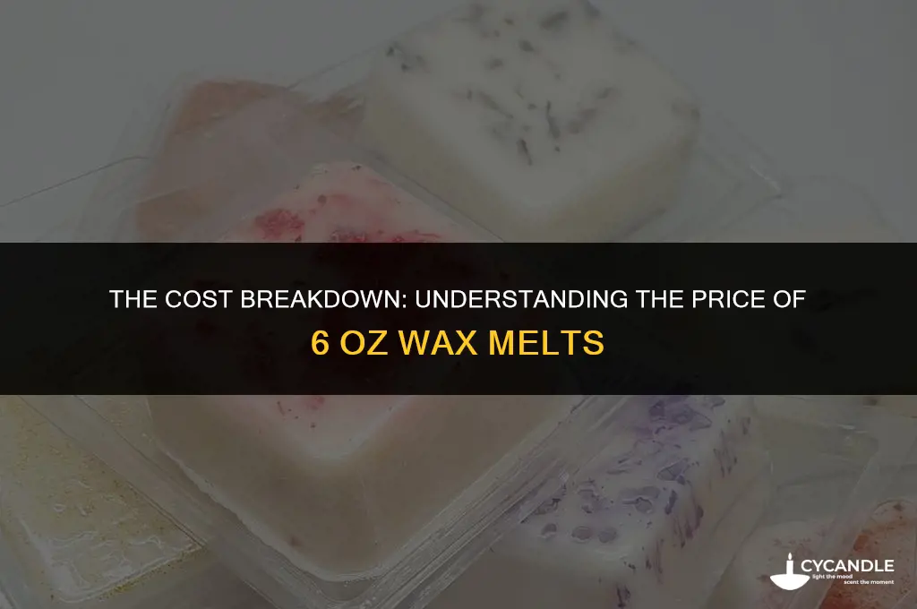 how much dose 6 oz of wax melts cost