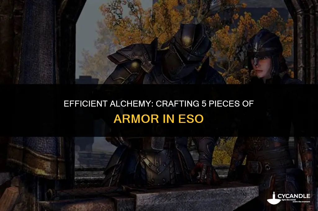 how much dreugh wax for 5 pieces of armor eso