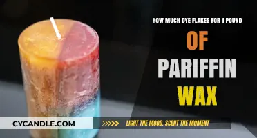 Crafting with Color: Dye Flakes and Paraffin Wax Ratio Guide