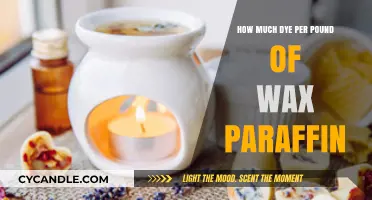 Perfect Paraffin Wax Dye Ratio: How Much Dye per Pound?