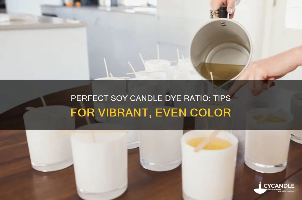 how much dye to add to soy candles
