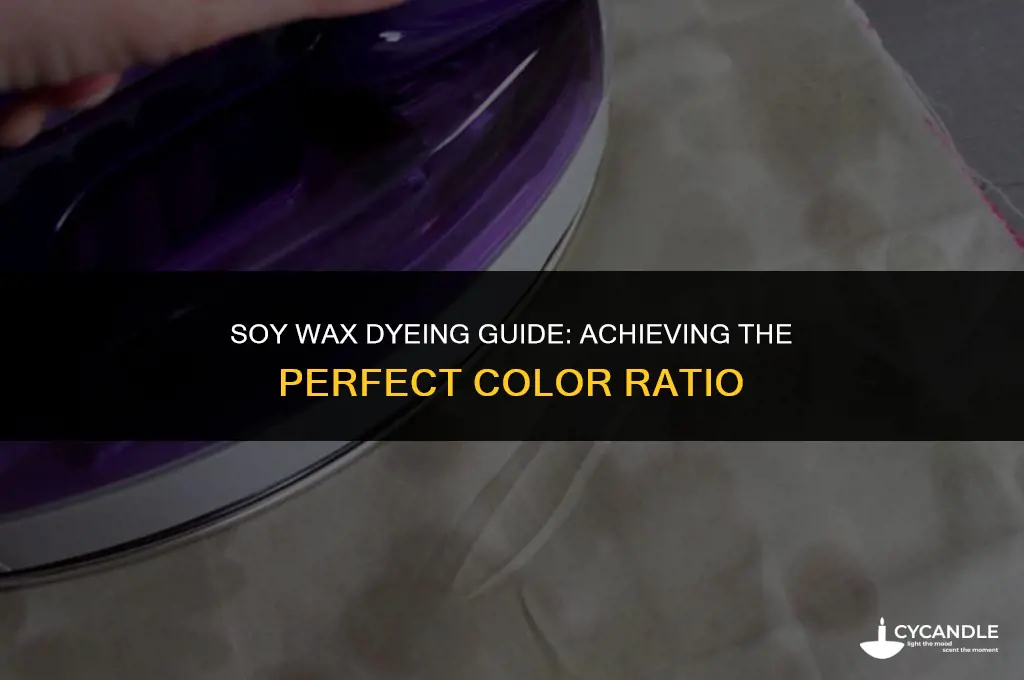 how much dye to add to soy wax