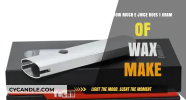 Converting Wax to E-Juice: How Much Does 1 Gram Yield?