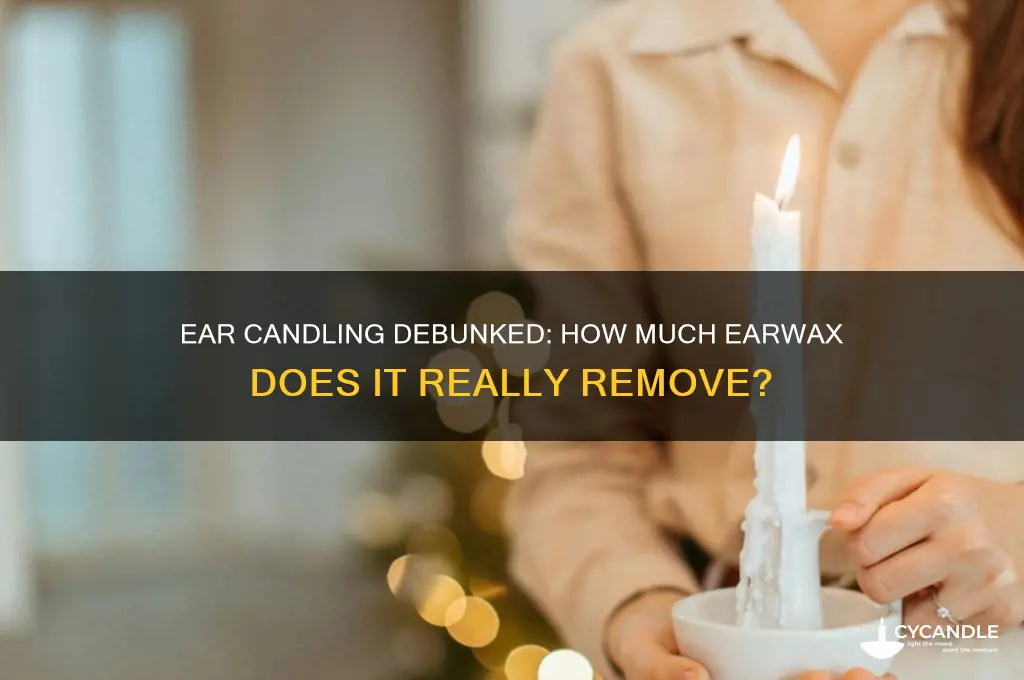 how much earwax from candling