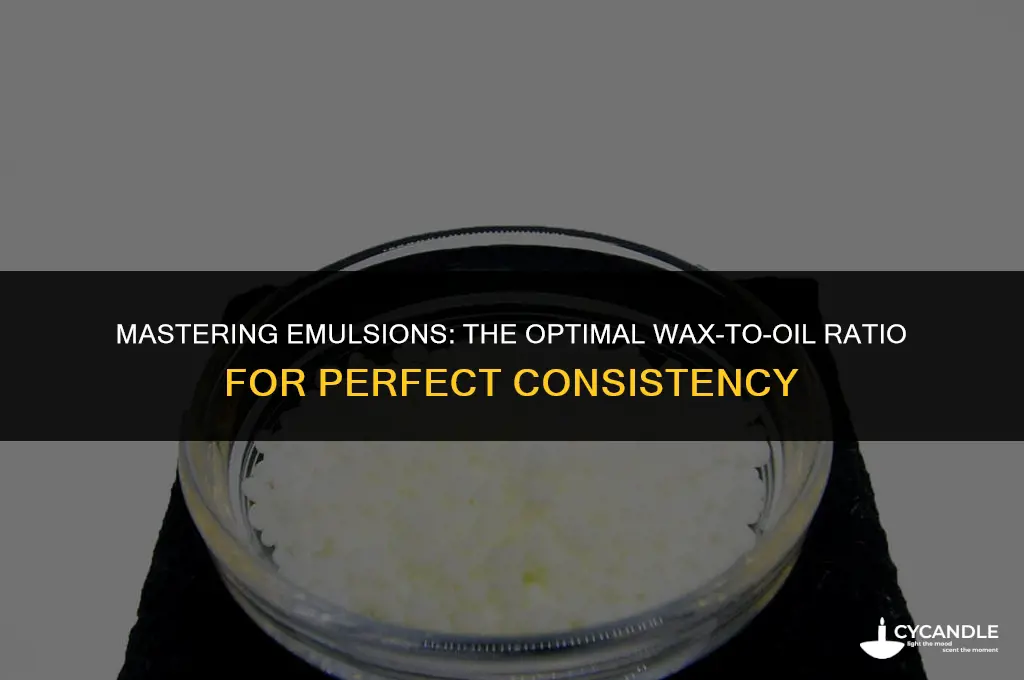 how much emulsifying wax should i use